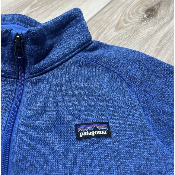 Patagonia Blue Better Sweater Quarter Zip Up Fleece Pullover - Youth XL (14) - Picture 13 of 16